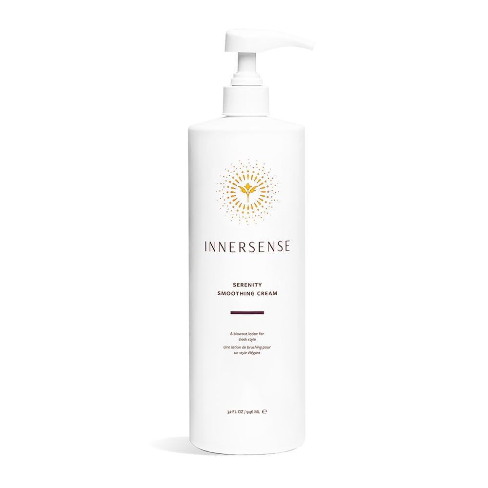 INNERSENSE Organic Beauty - Natural Serenity Smoothing Hair Cream | Protects, Hydrates, Smoothes | Non-Toxic, Cruelty-Free Haircare (2 Pack - 2 fl oz | 59.1 mL each)