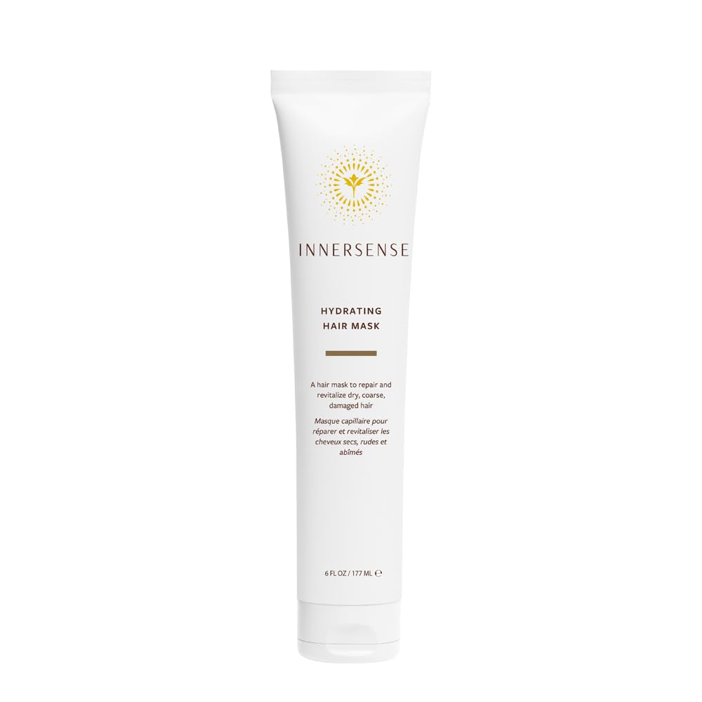 INNERSENSE Organic Beauty - Natural Hydrating Hair Mask | Deep Hydration, Nourishing, Strengthening | Non-Toxic, Cruelty-Free, Clean Haircare (2 Pack - 2 fl oz | 59.1 mL each)