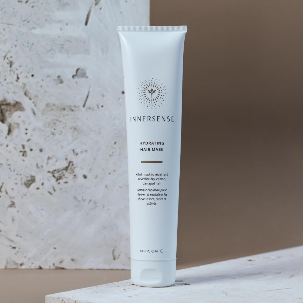 INNERSENSE Organic Beauty - Natural Hydrating Hair Mask | Deep Hydration, Nourishing, Strengthening | Non-Toxic, Cruelty-Free, Clean Haircare (2 Pack - 2 fl oz | 59.1 mL each)