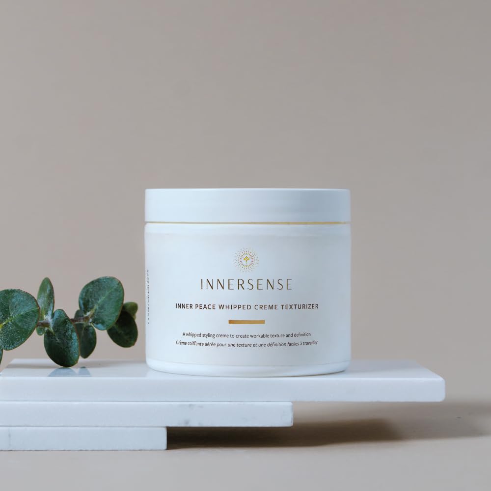 INNERSENSE Organic Beauty - Natural Inner Peace Whipped Creme Texturizer | Cruelty-Free, Clean Haircare (3.4oz)