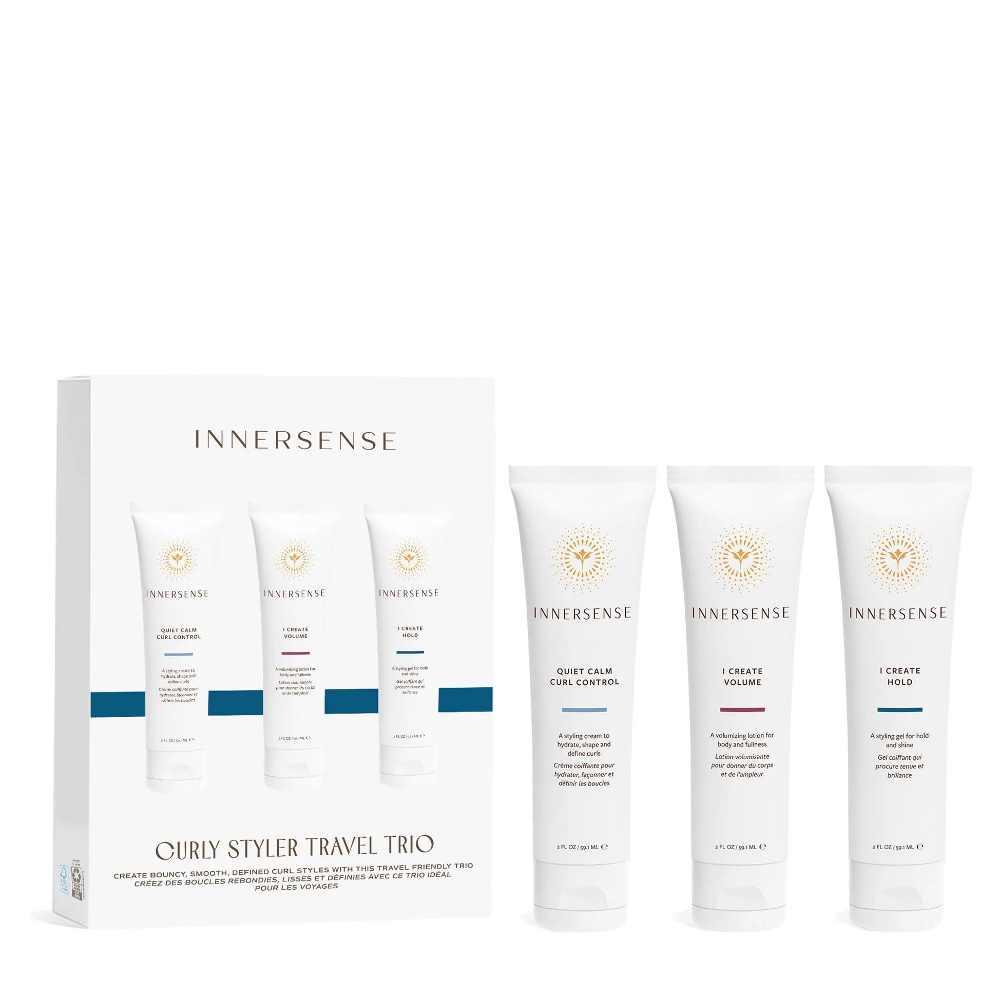 Innersense Organic Beauty - Hydrating Travel Hair Trio | Non-Toxic, Cruelty-Free, Clean Haircare (Hydrating Cream Hairbath + Conditioner, Sweet Spirit Leave-In Conditioner) PACKAGING MAY VARY
