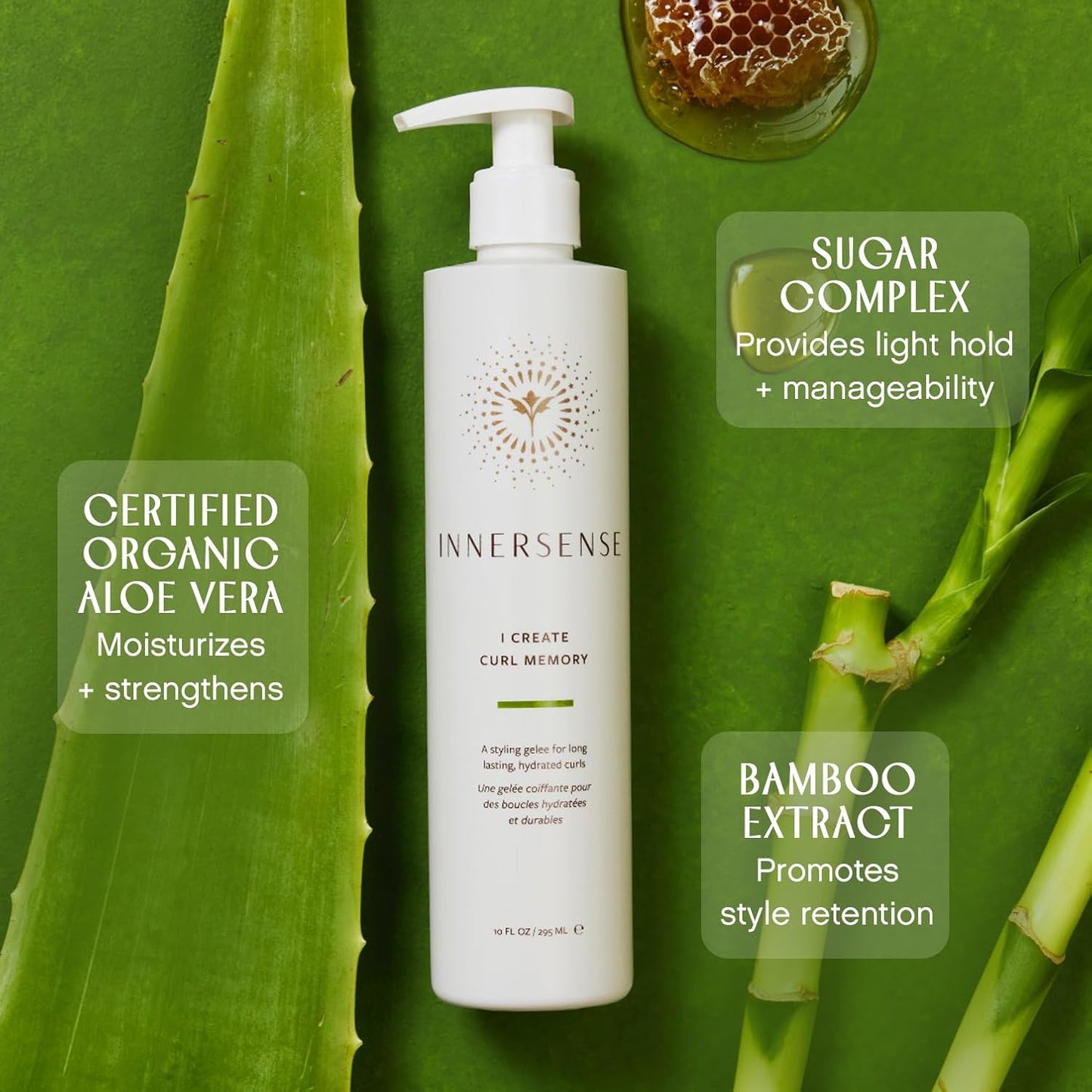INNERSENSE Organic Beauty - I Create Curl Memory Gel | Non-Toxic, Cruelty-Free Haircare (10 oz | 295 ml)